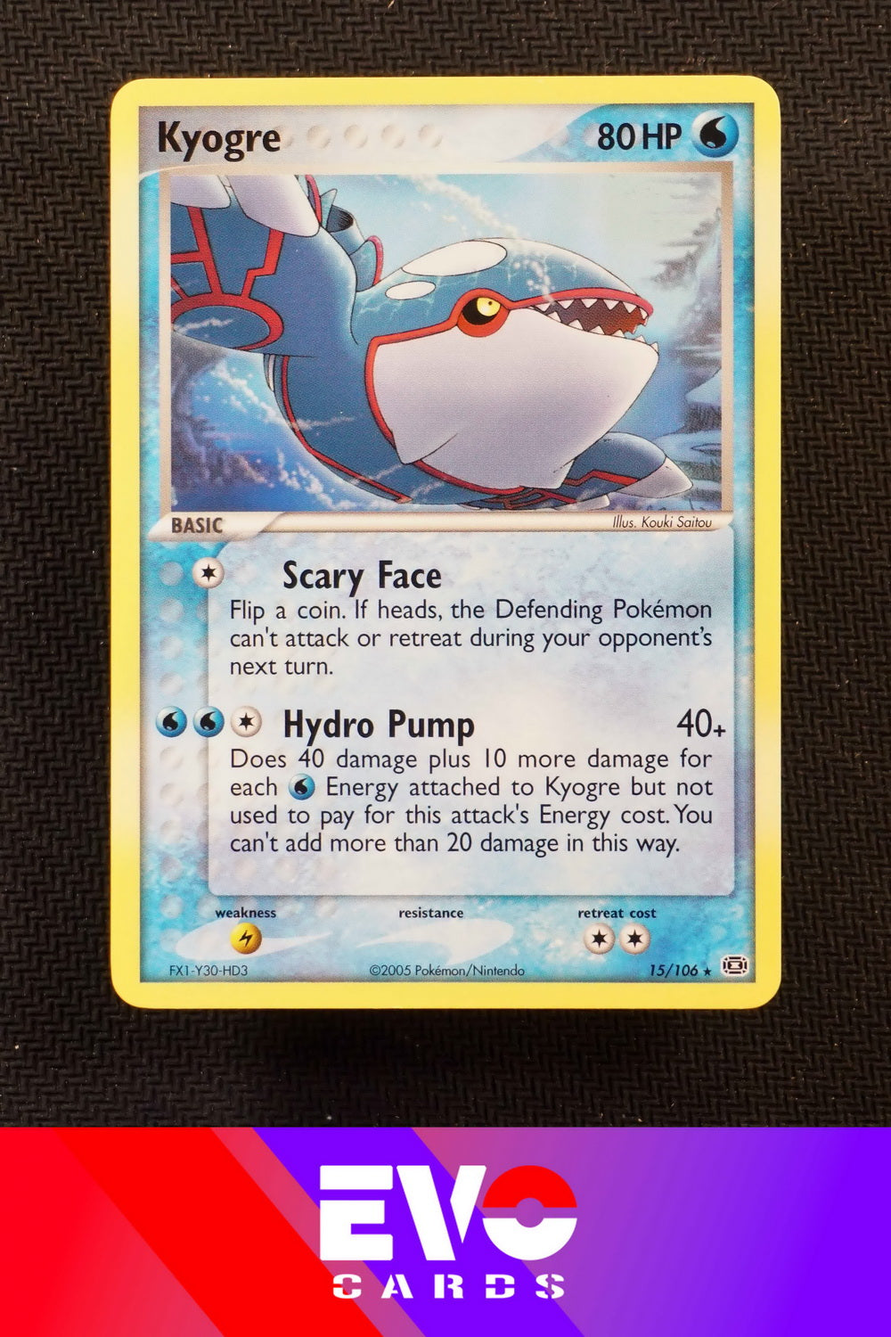 Kyogre 15/106 - ex Emerald - Near Mint Kyogre 15/106 - ex Emerald - Near Mint