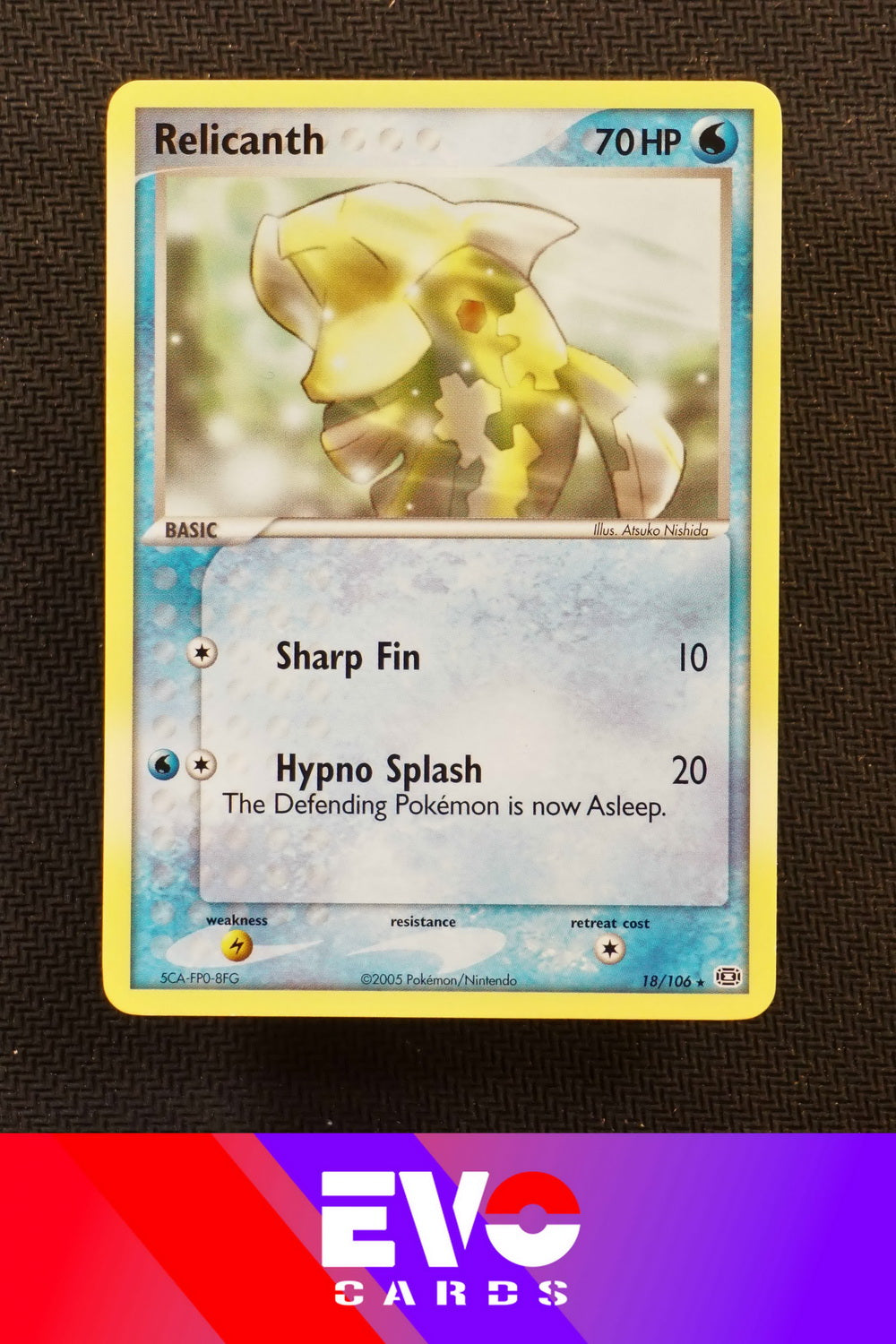 Relicanth 18/106 - ex Emerald - Near Mint