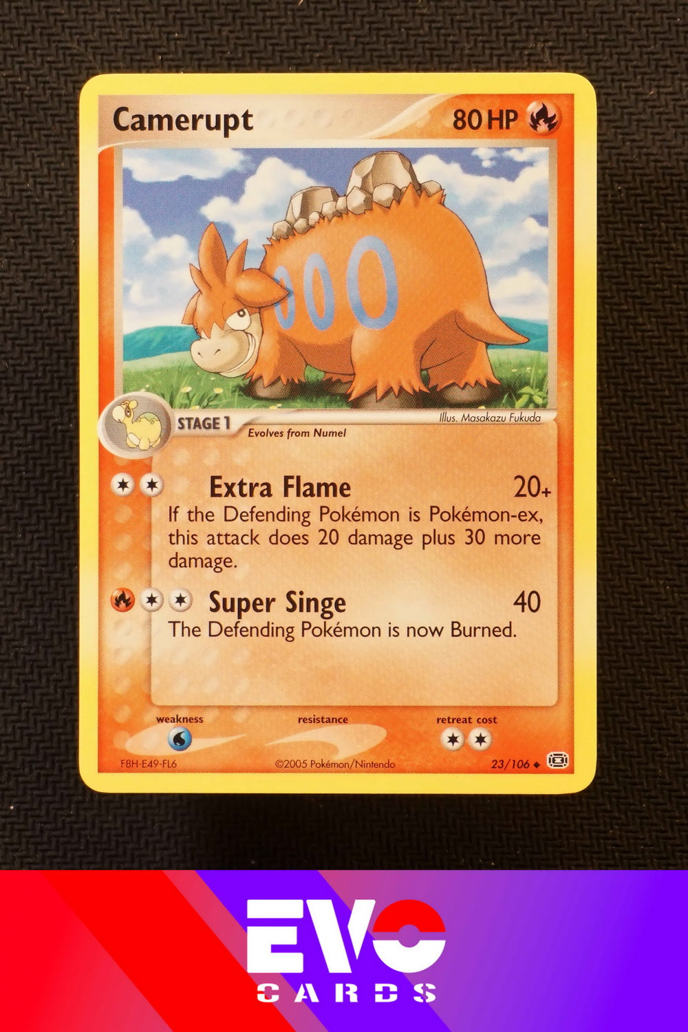 Camerupt 23/106 - ex Emerald - Near Mint