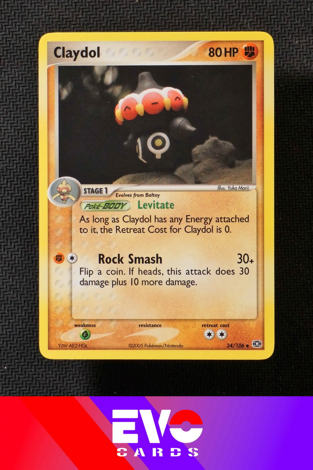 claydol pokemon card Claydol 24/106 - ex Emerald