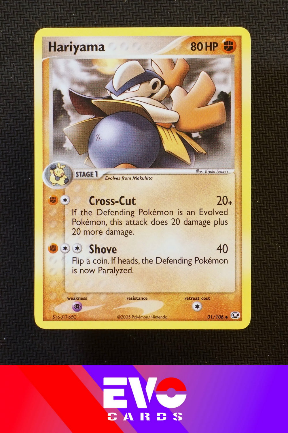 Hariyama 31/106 - ex Emerald - Near Mint