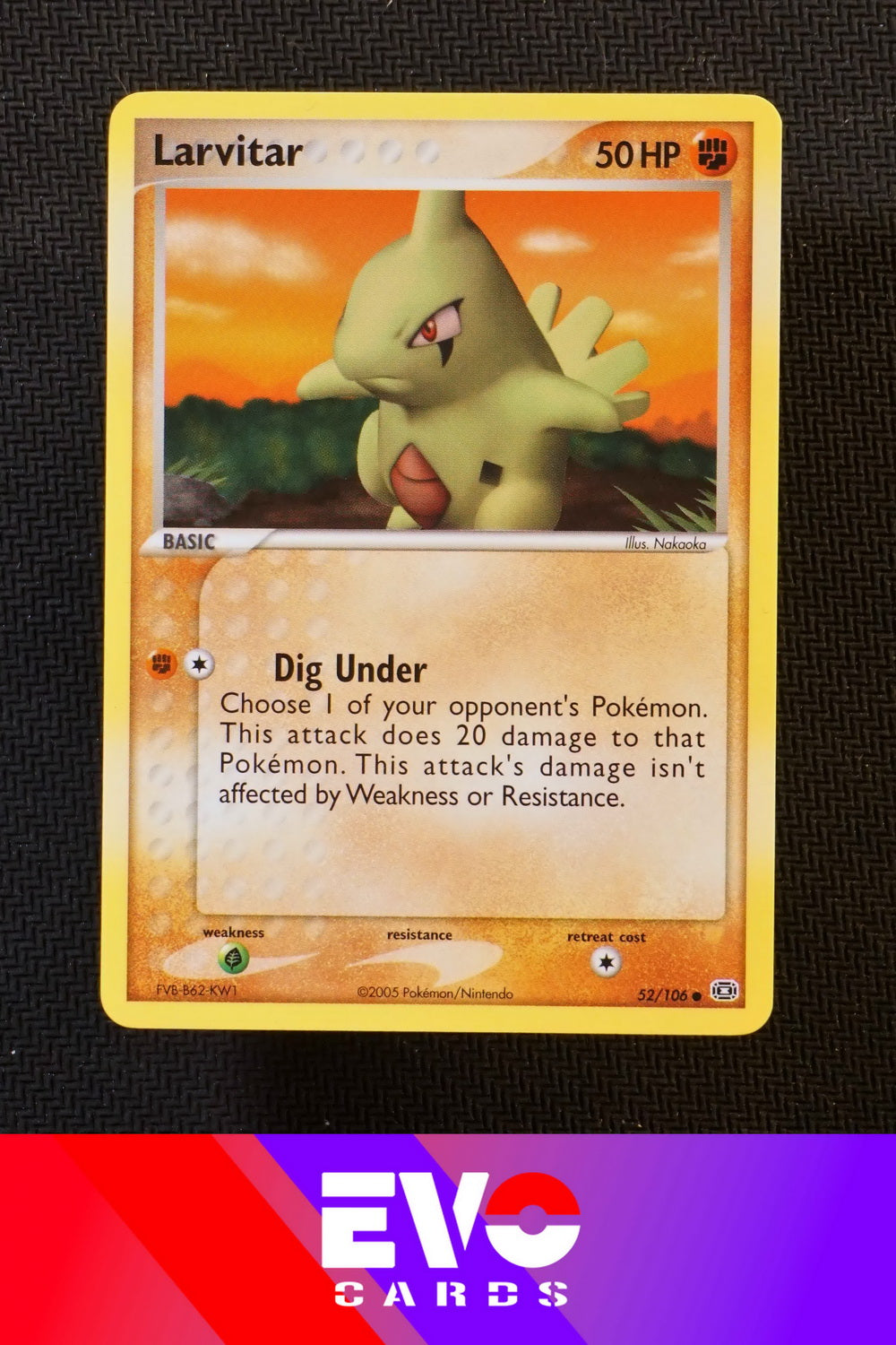 Larvitar 52/106 - ex Emerald