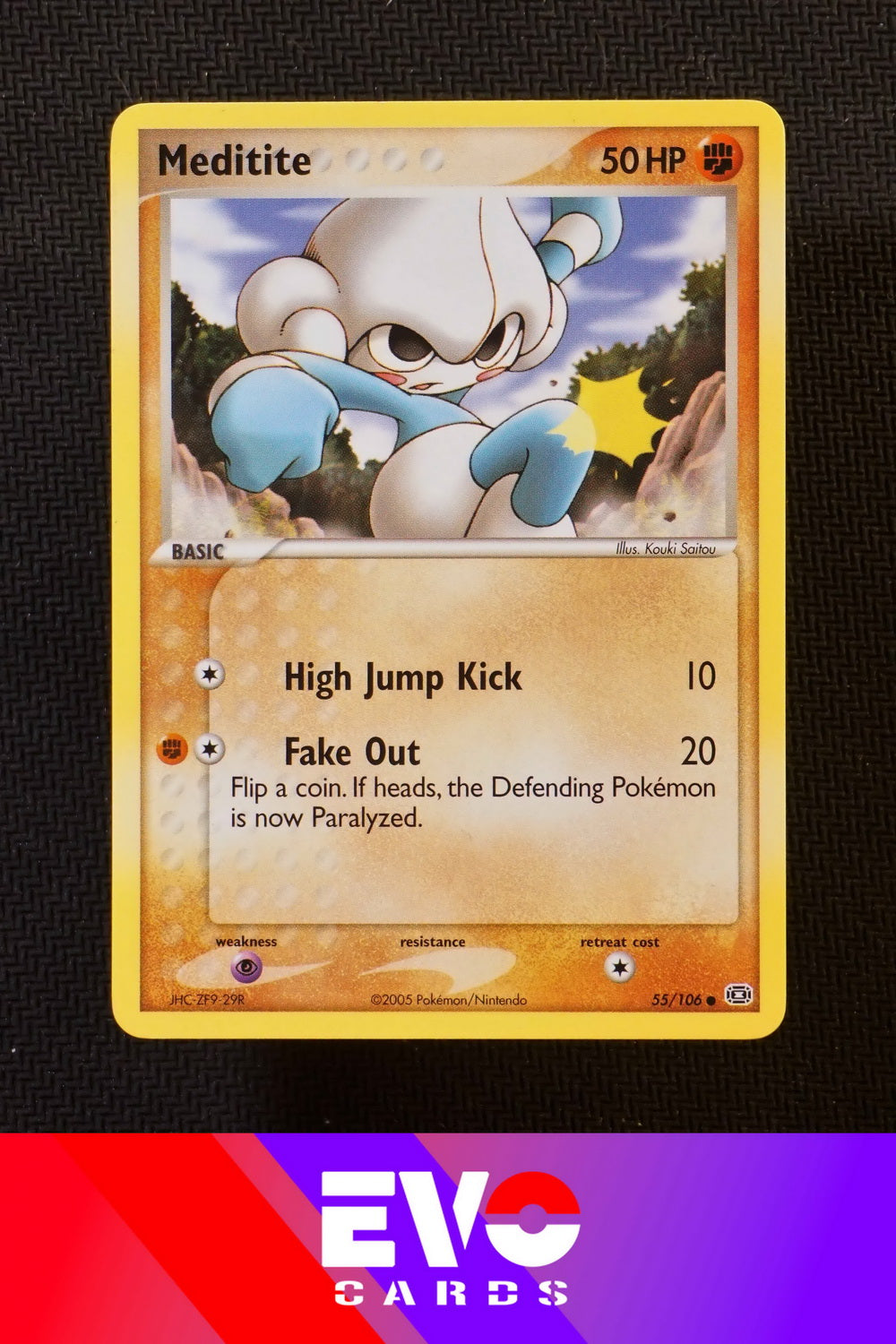 pokemon meditite card Meditite 55/106 - ex Emerald