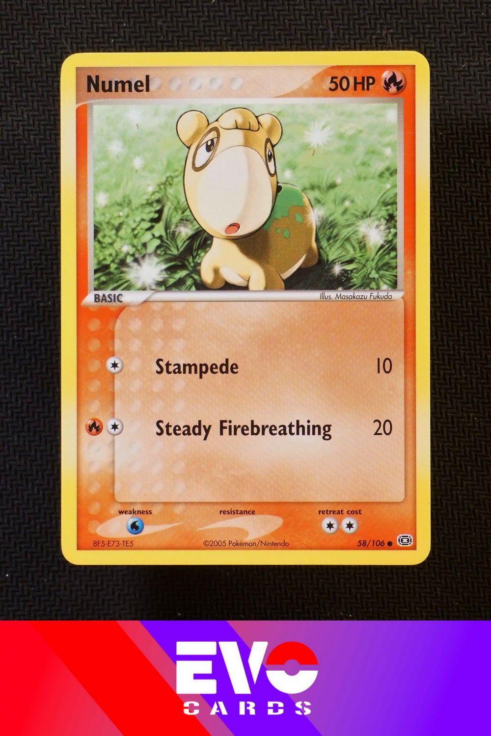 numel pokemon card Numel 58/106 - ex Emerald