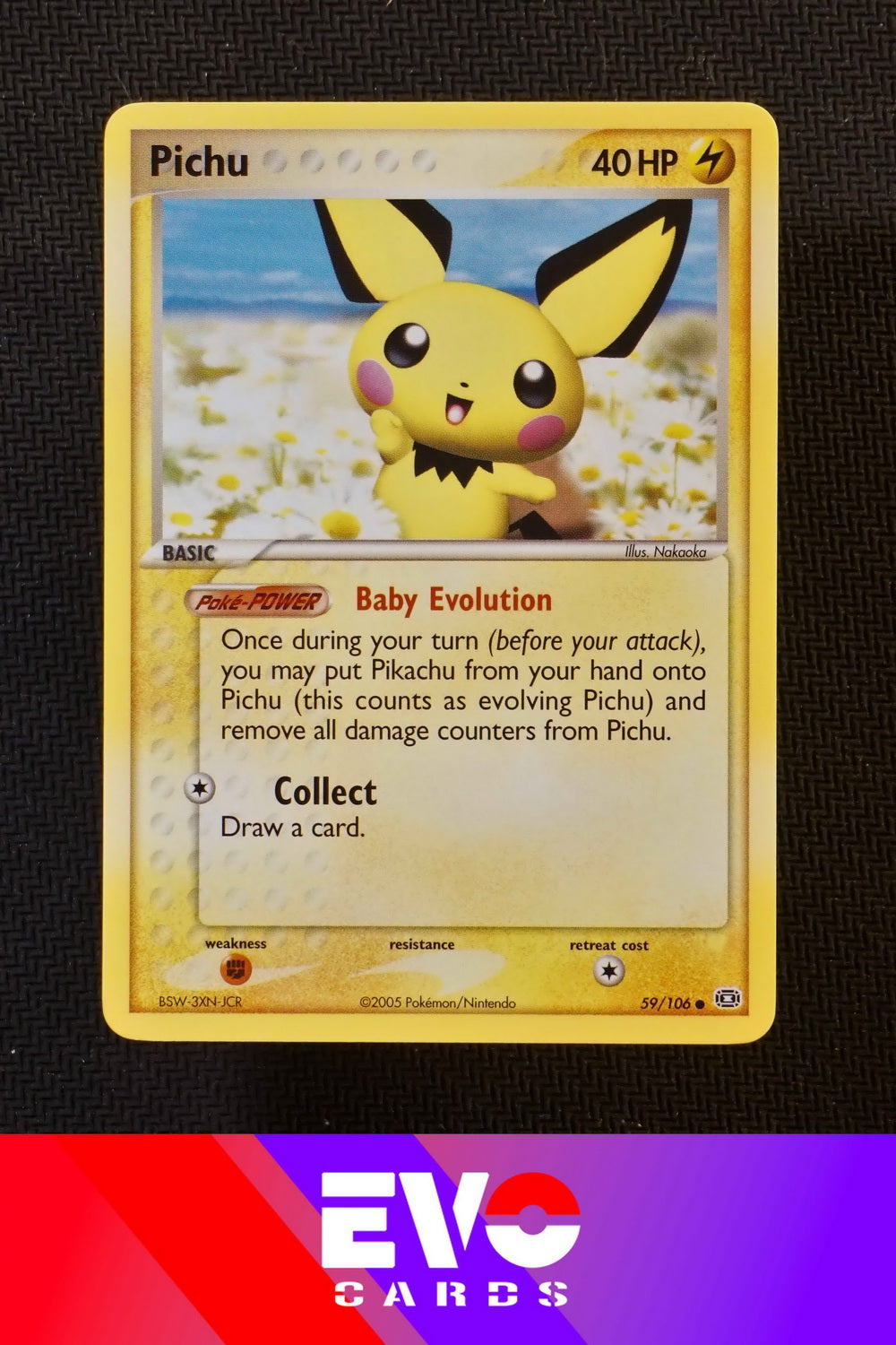 Pichu 59/106 - ex Emerald - Near Mint Pichu 59/106 - ex Emerald - Near Mint