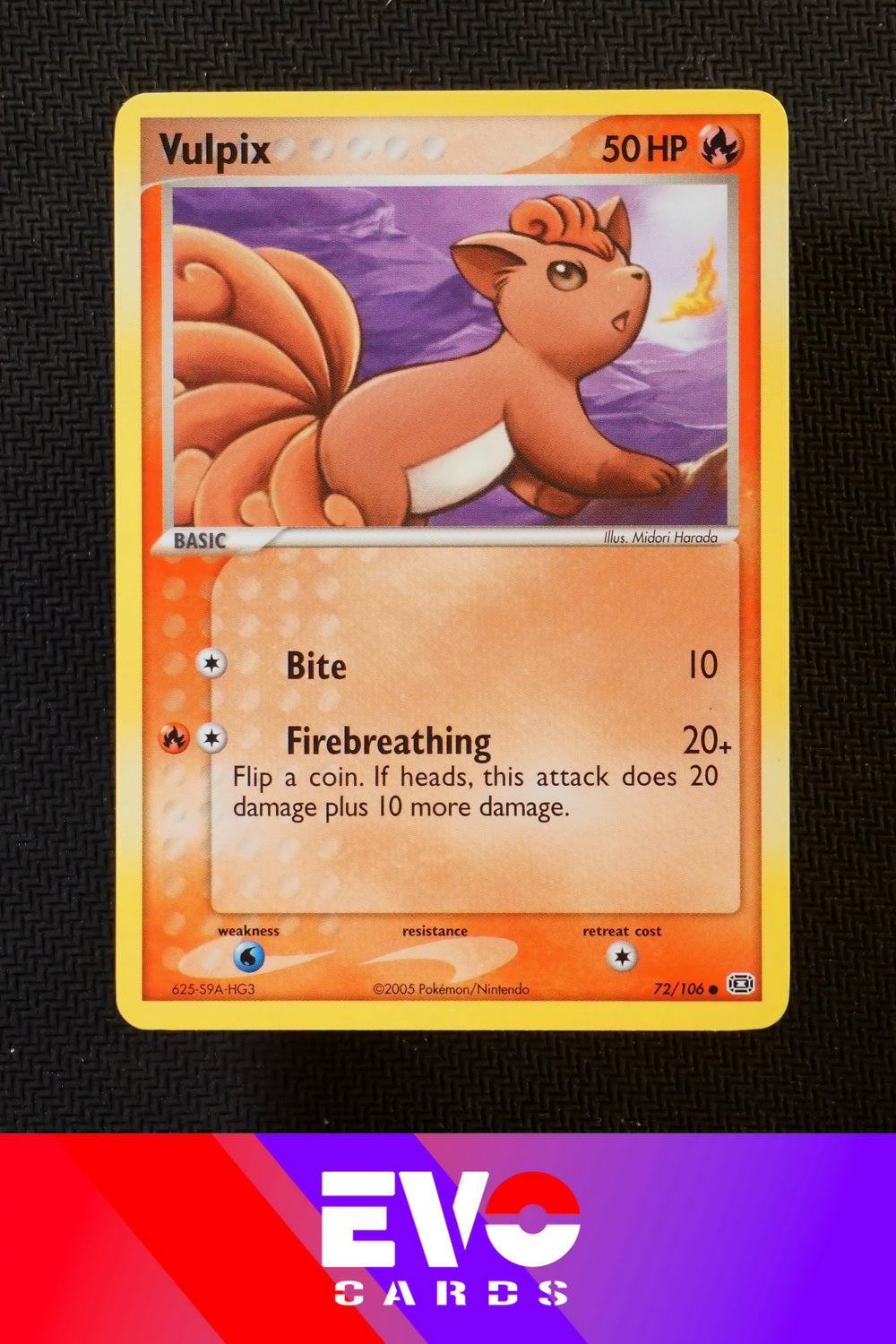 Vulpix 72/106 - ex Emerald - Near Mint