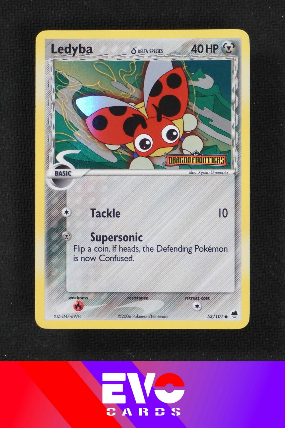 Ledyba 53/101 - ex Dragon Frontiers - Reverse Holo - Excellent