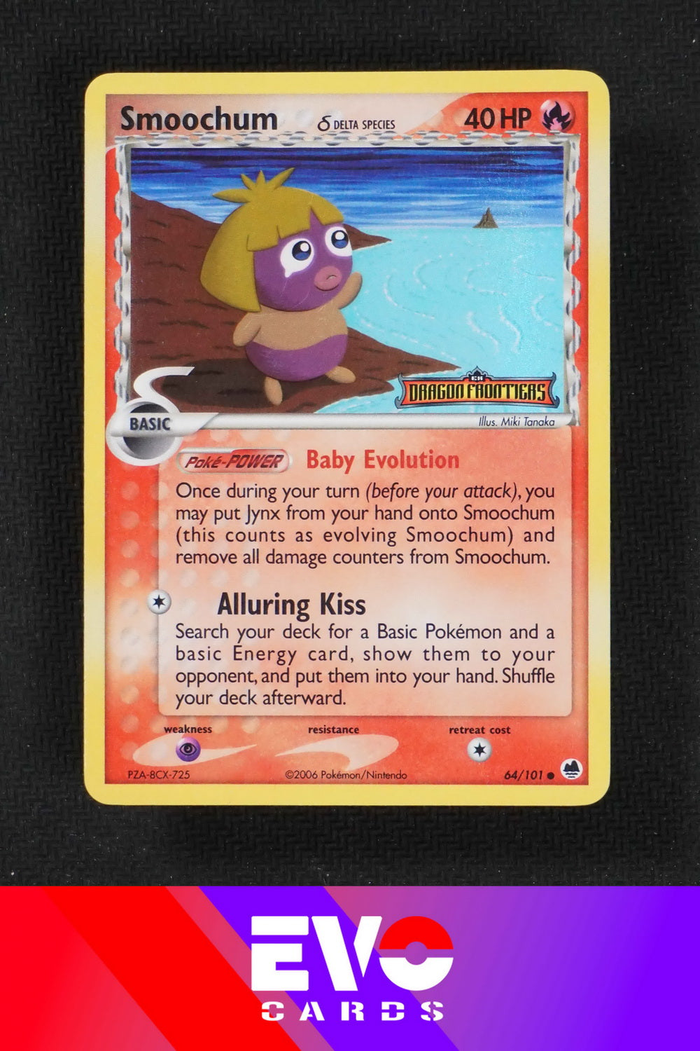 Smoochum 64/101 - ex Dragon Frontiers - Reverse Holo - Excellent