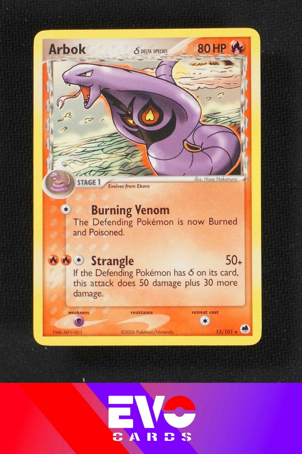 Arbok 13/101 - ex Dragon Frontiers - Near Mint