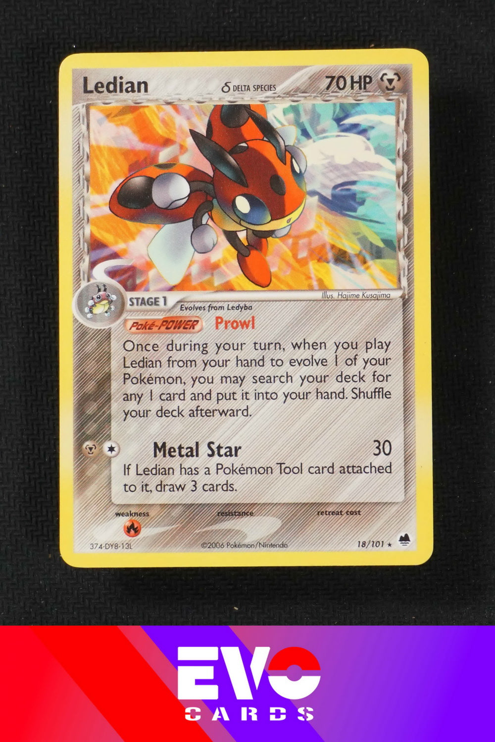 Ledian 18/101 - ex Dragon Frontiers - Near Mint Ledian 18/101 - ex Dragon Frontiers - Near Mint
