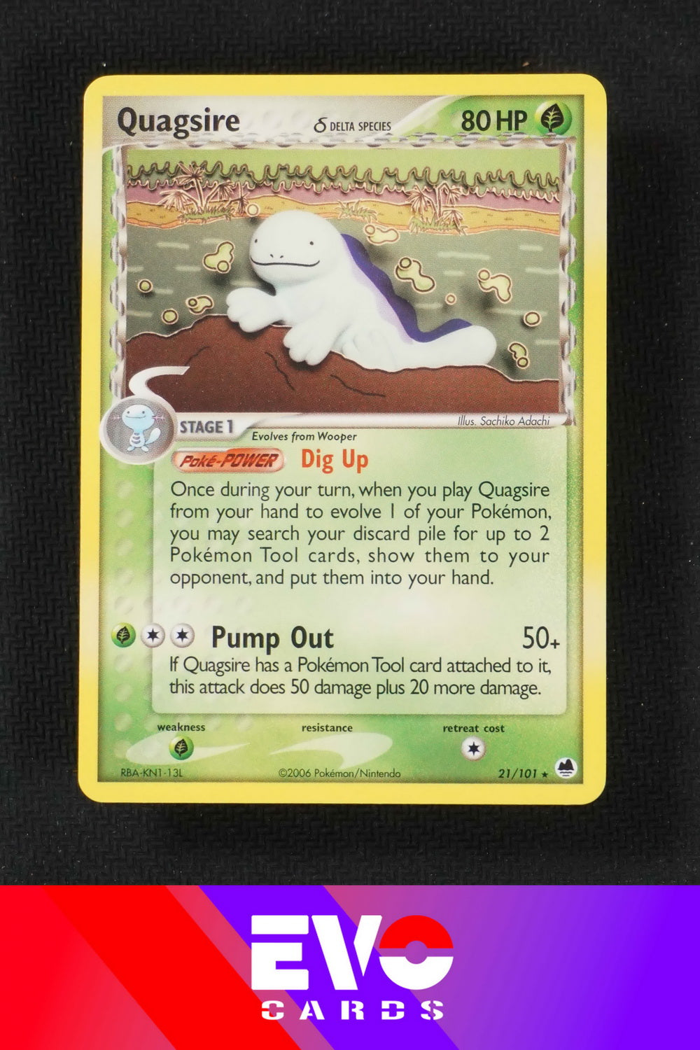 Quagsire 21/101 - ex Dragon Frontiers - Near Mint Quagsire 21/101 - ex Dragon Frontiers - Near Mint