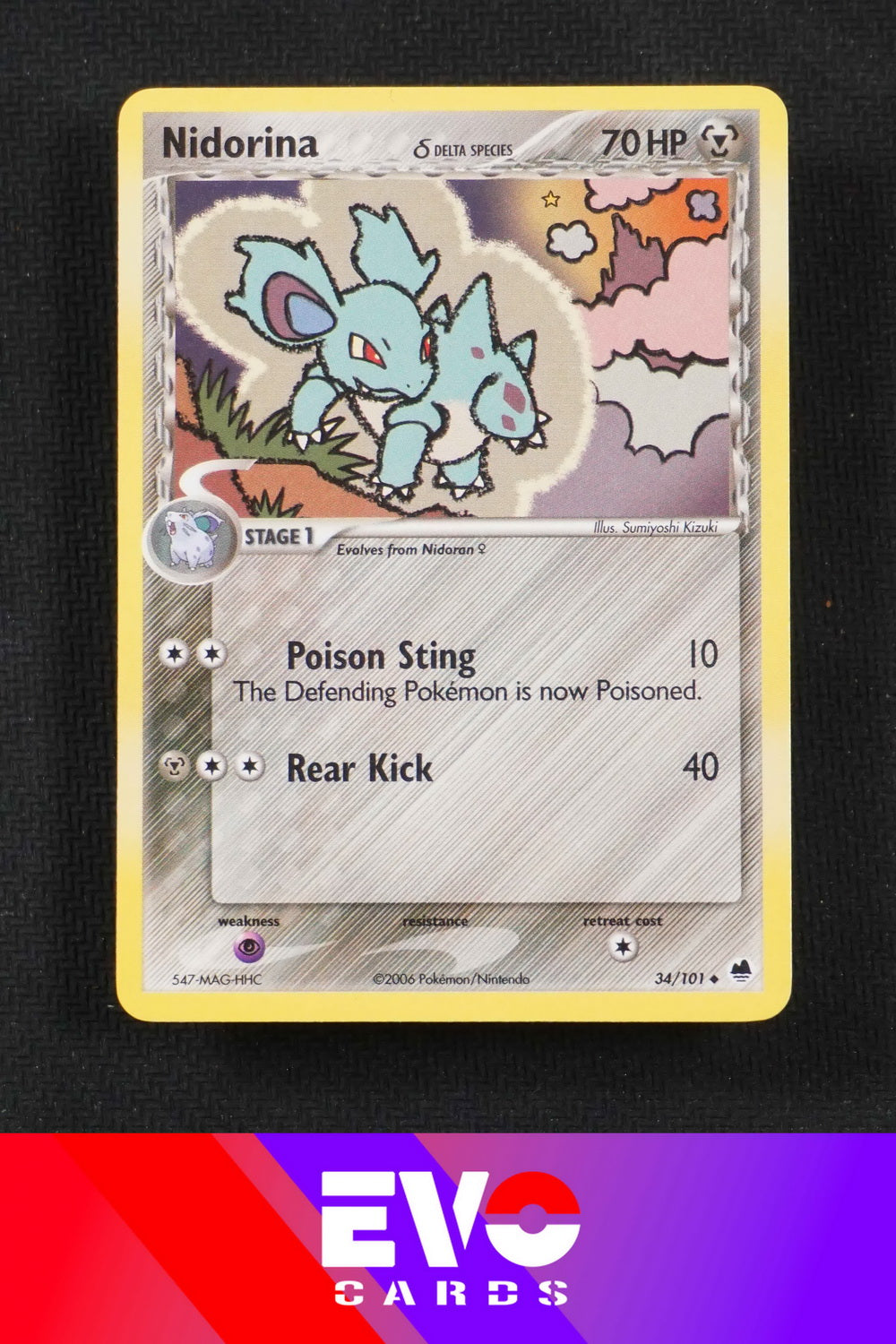 pokemon cards nidorina Vintage Rare - Exploud Great Encounters Non-Holo Pokemon Card 17/106 main image 0