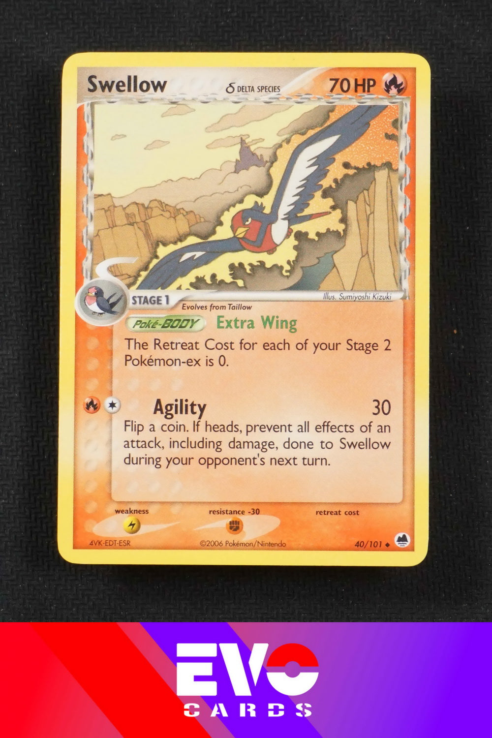 Swellow 40/101 - ex Dragon Frontiers - Excellent