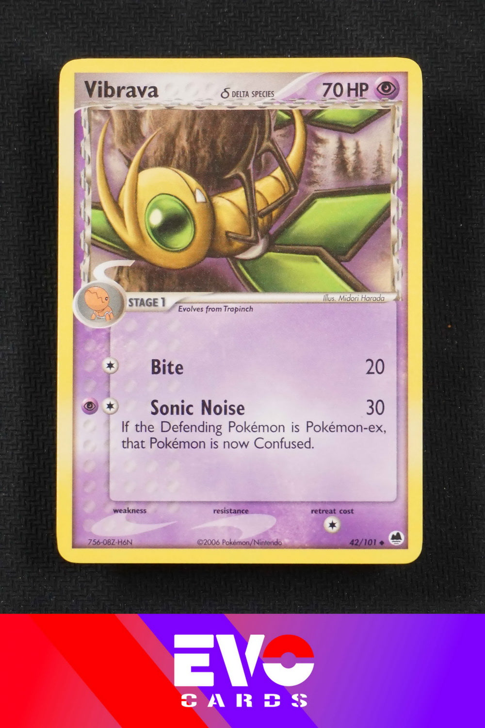 Vibrava 42/101 - ex Dragon Frontiers - Excellent Vibrava 42/101 - ex Dragon Frontiers - Excellent