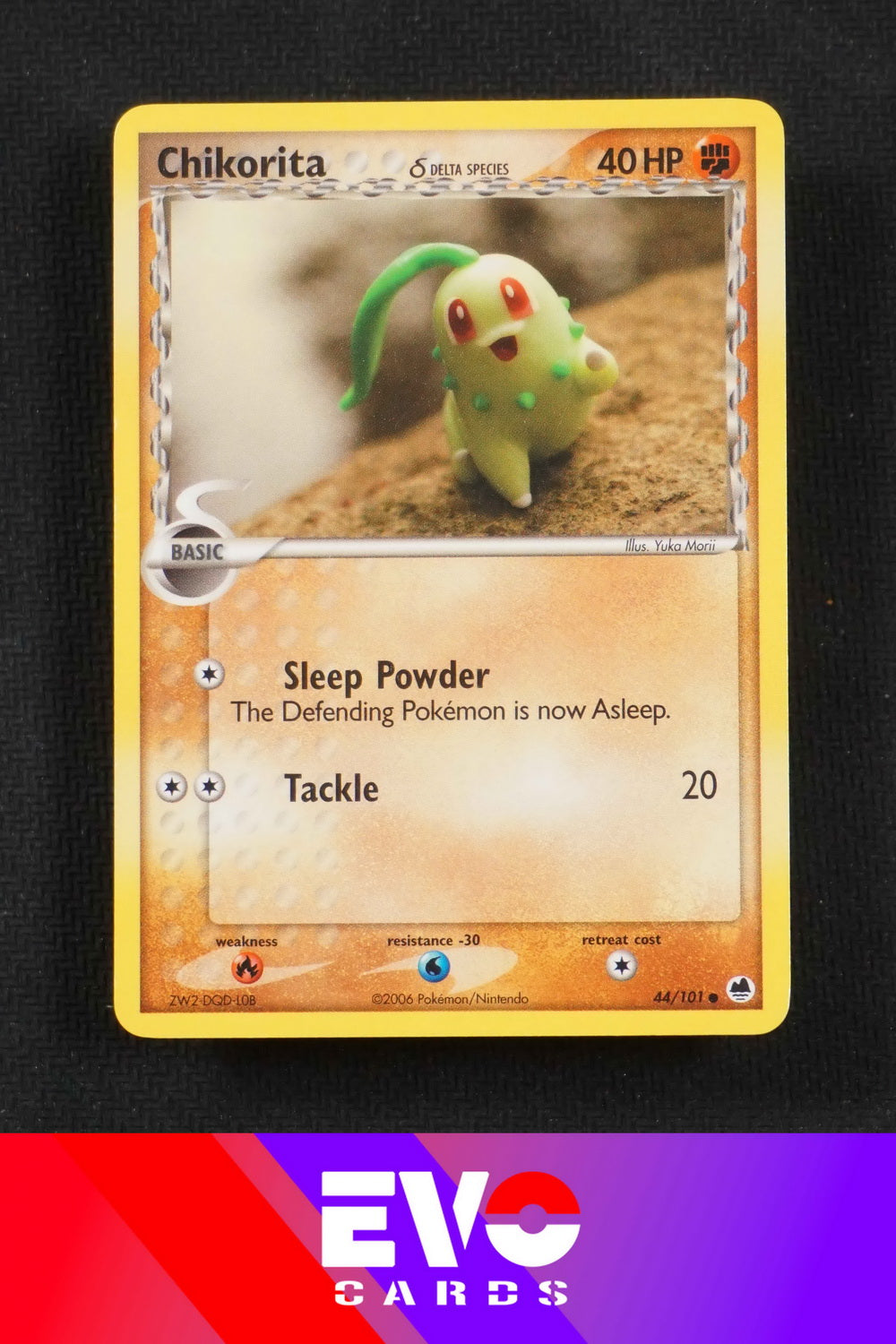 Chikorita 44/101 - ex Dragon Frontiers - Near Mint Chikorita 44/101 - ex Dragon Frontiers - Near Mint