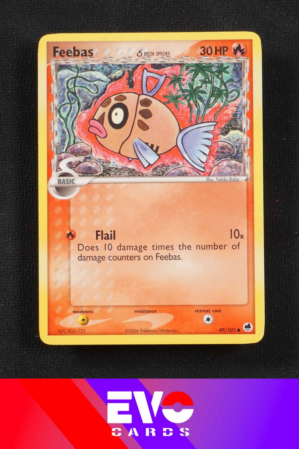 Feebas 49/101 - ex Dragon Frontiers - Near Mint