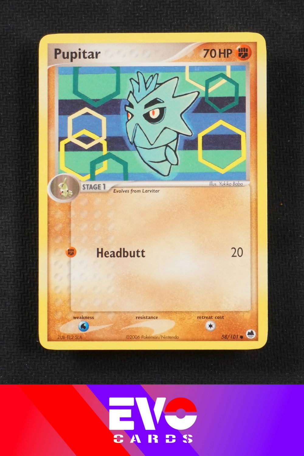 Pupitar 58/101 - ex Dragon Frontiers - Near Mint Pupitar 58/101 - ex Dragon Frontiers - Near Mint