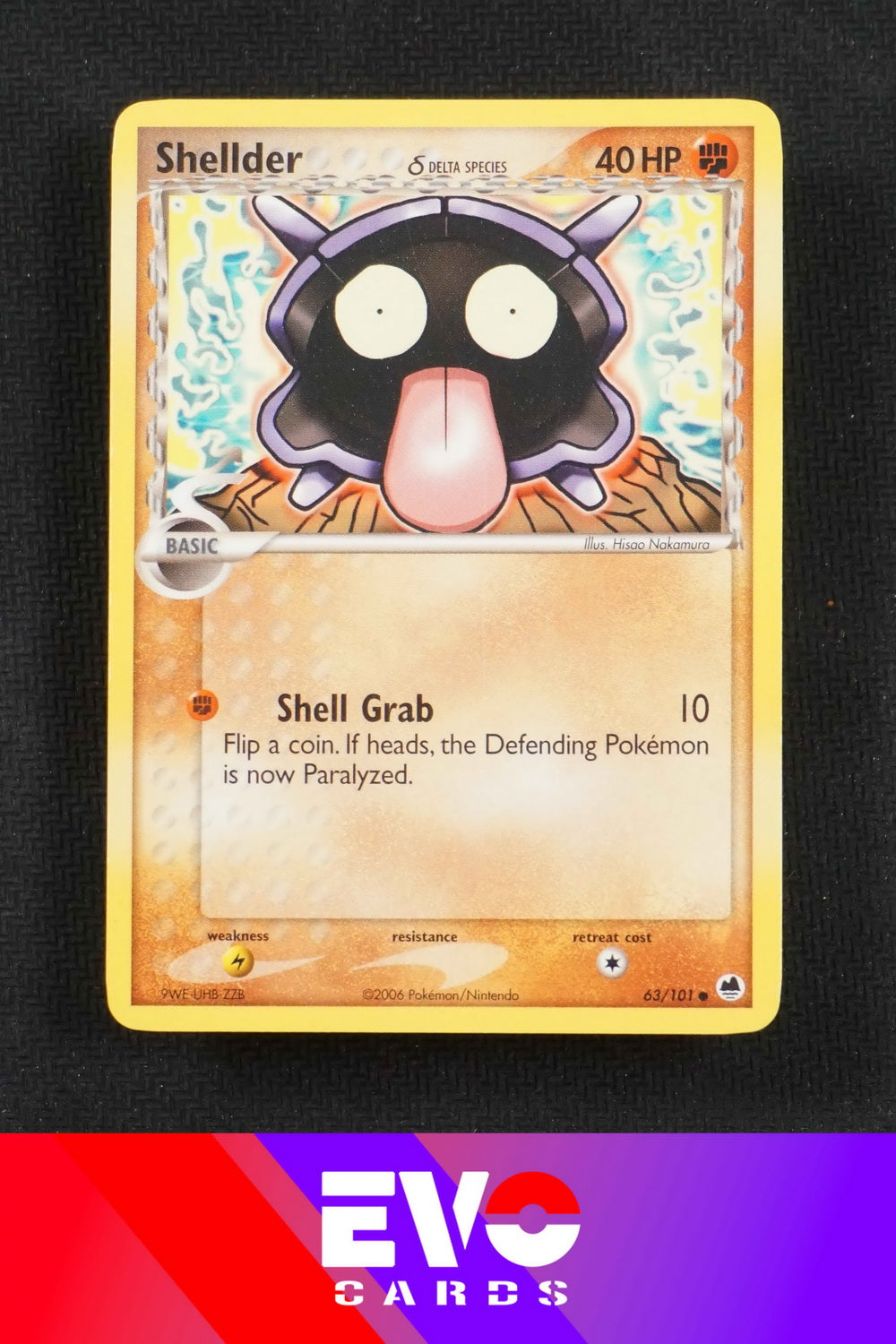 Shellder 63/101 - ex Dragon Frontiers - Excellent