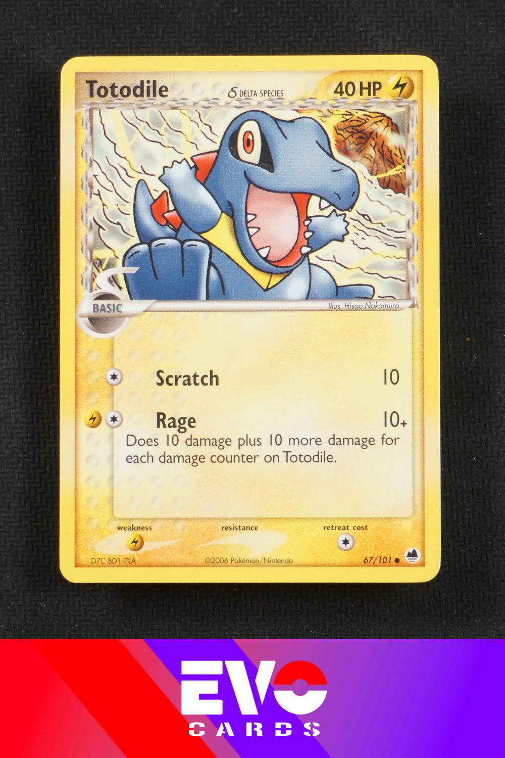 Totodile 67/101 - ex Dragon Frontiers - Excellent