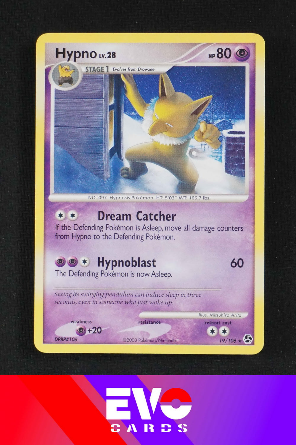 pokemon hypno card Hypno 19/106 - Great Encounters