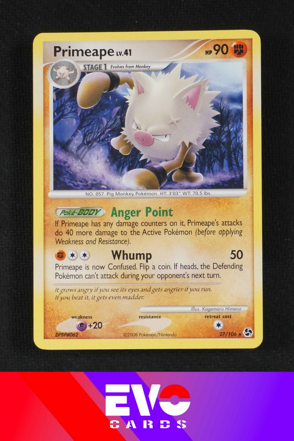 Primeape 27/106 - Great Encounters - Excellent Primeape 27/106 - Great Encounters - Excellent