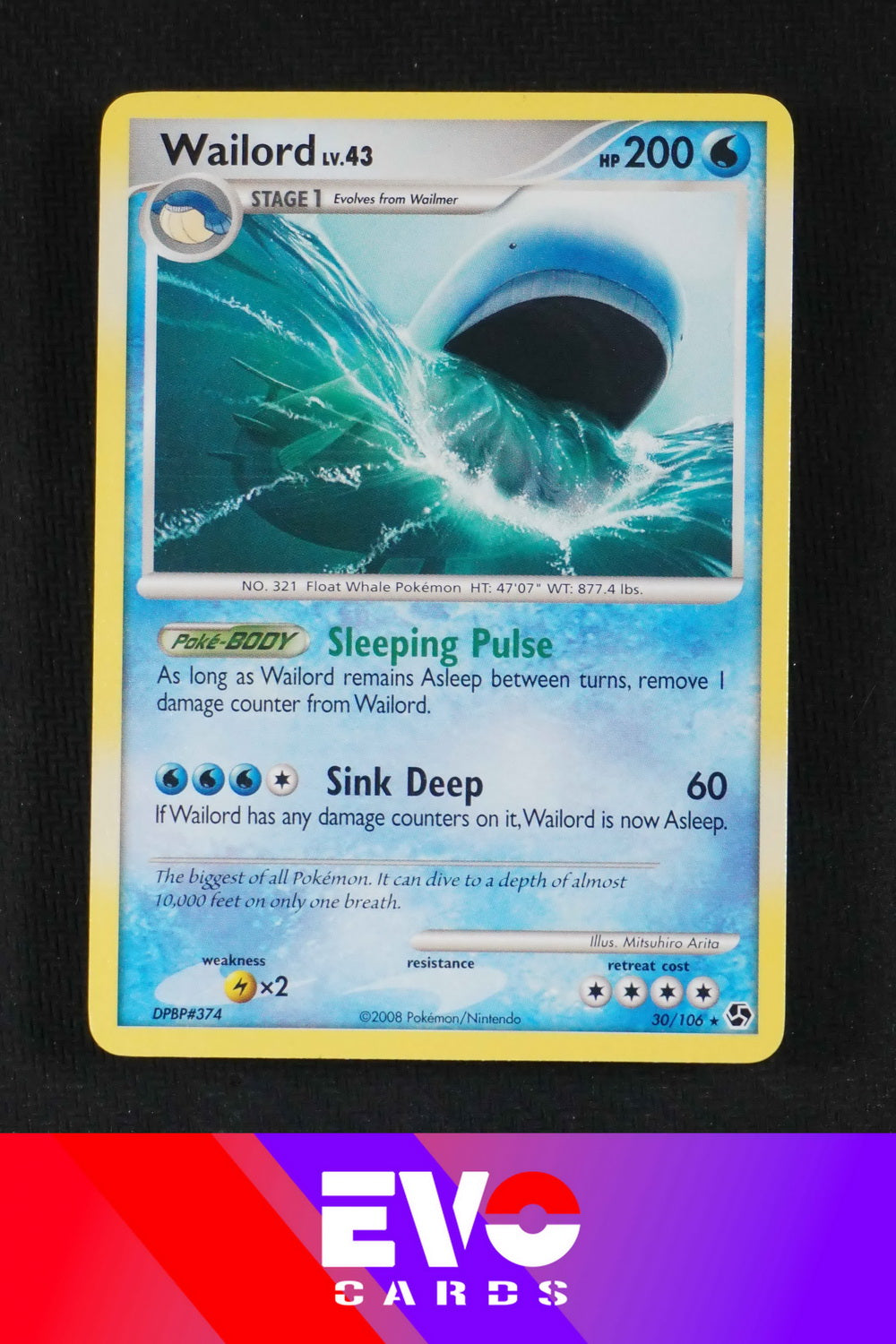 Wailord 30/106 - Great Encounters - Excellent Wailord 30/106 - Great Encounters - Excellent