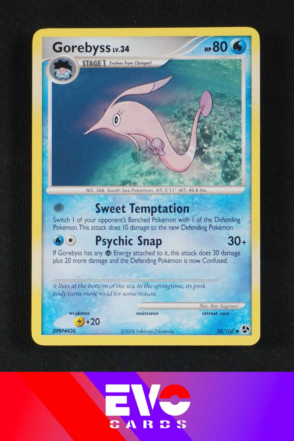 gorebyss pokemon card Gorebyss 38/106 - Great Encounters