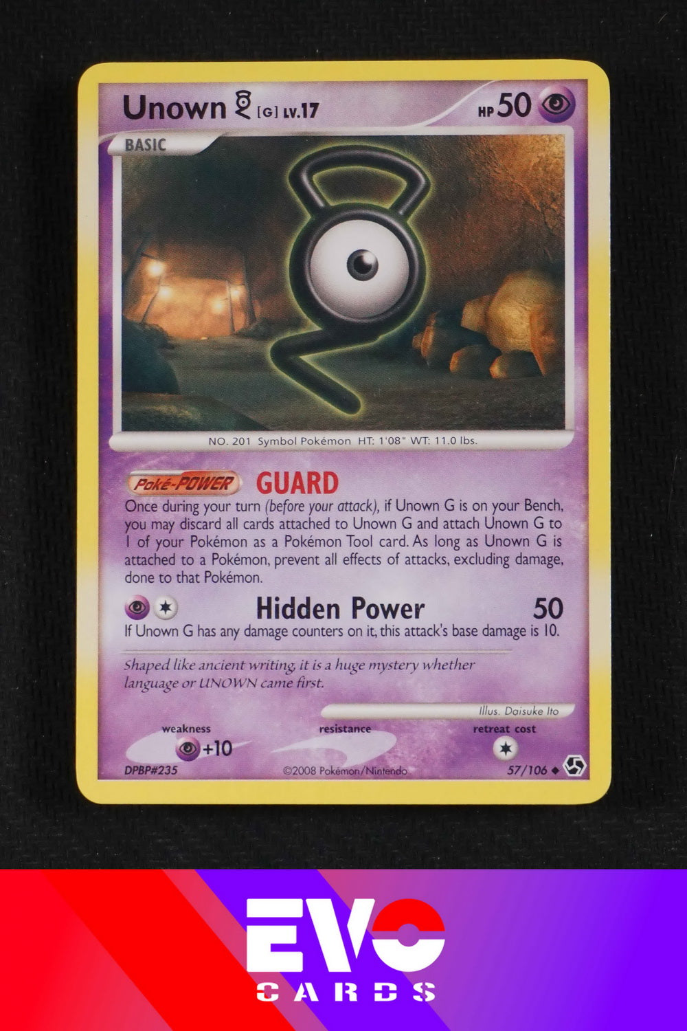 Unown F - Great Encounters Pokémon card 56/106