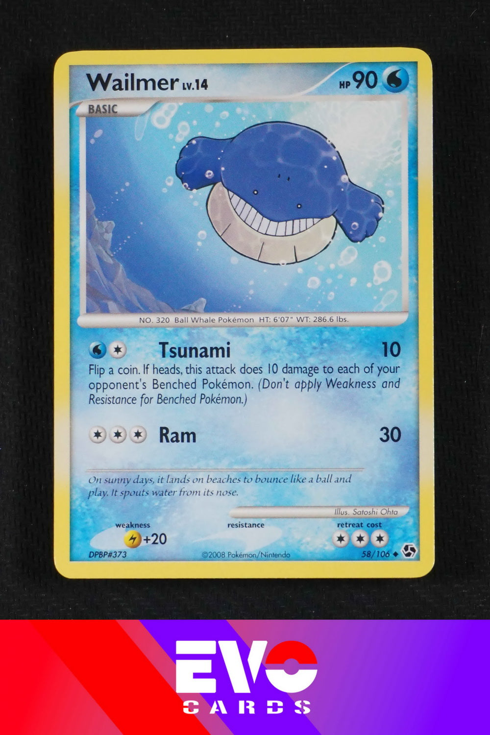 Wailmer 58/106 - Great Encounters - Excellent Wailmer 58/106 - Great Encounters - Excellent