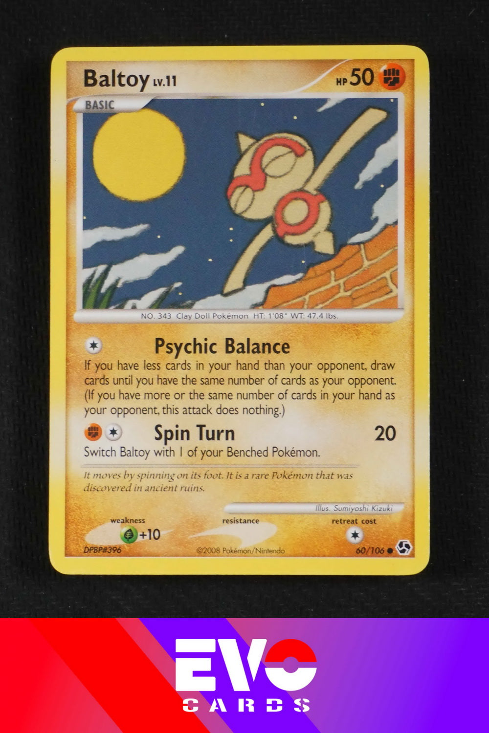 pokemon card baltoy Baltoy 60/106 - Great Encounters