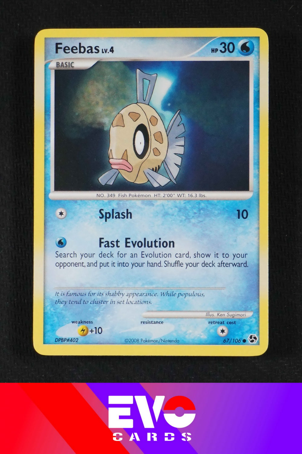 feebas pokemon card Feebas 67/106 Great Encounters