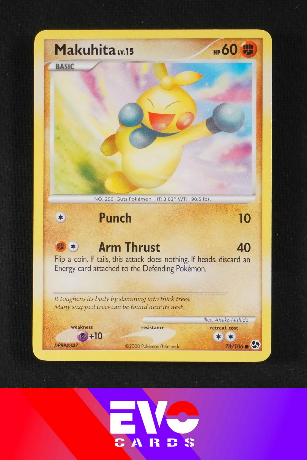 makuhita pokemon card Makuhita 78/106 Great Encounters