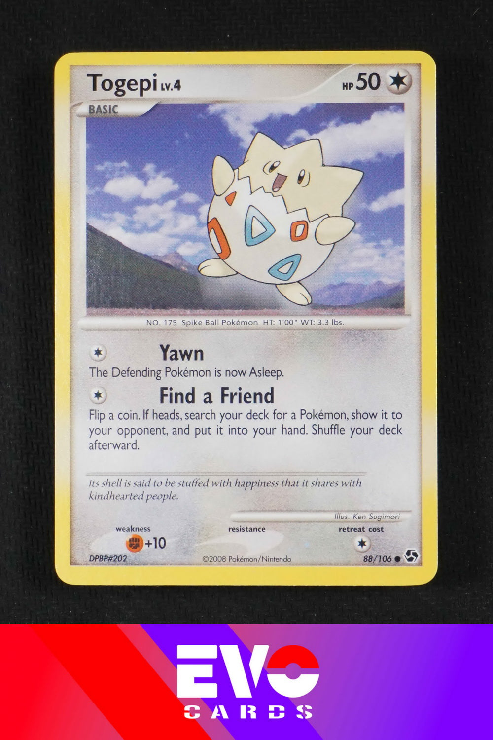 togepi pokemon card Togepi 88/106 Great Encounters