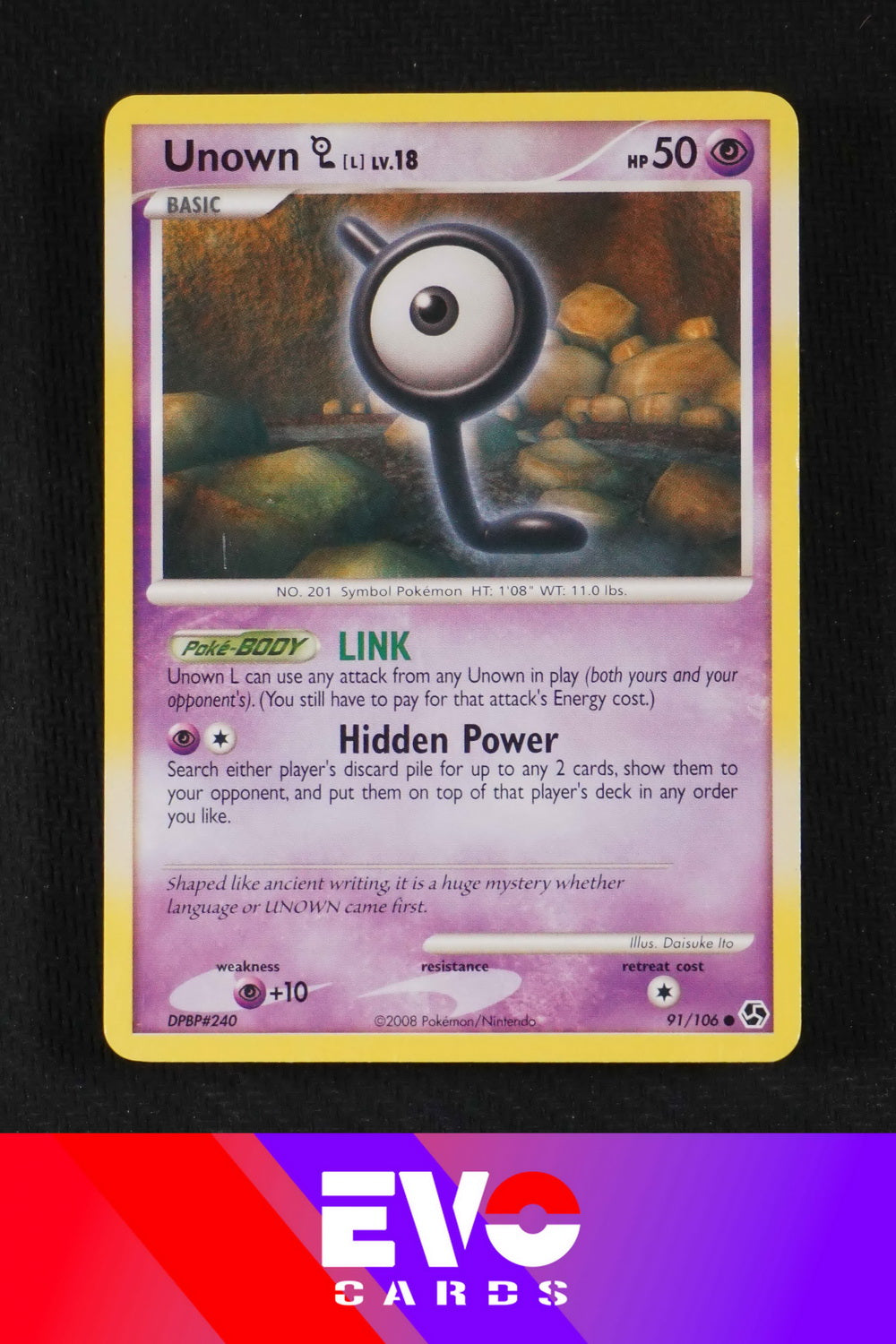 unown pokemon card price Unown (W) (W/28) [Unseen Forces] main image 0