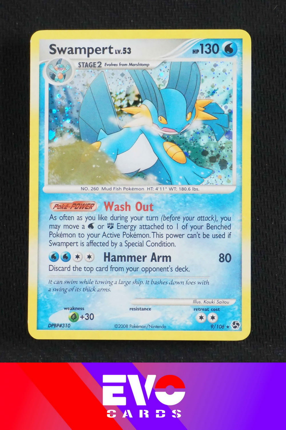 Swampert 9/106 - Great Encounters - Holo - Excellent