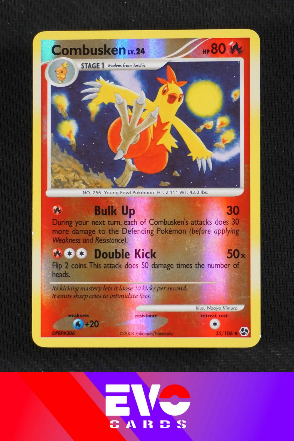 Combusken 35/106 - Great Encounters - Reverse Holo - Excellent