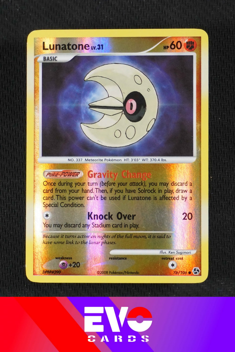 Lunatone 76/106 Great Encounters - Reverse Holo - Excellent