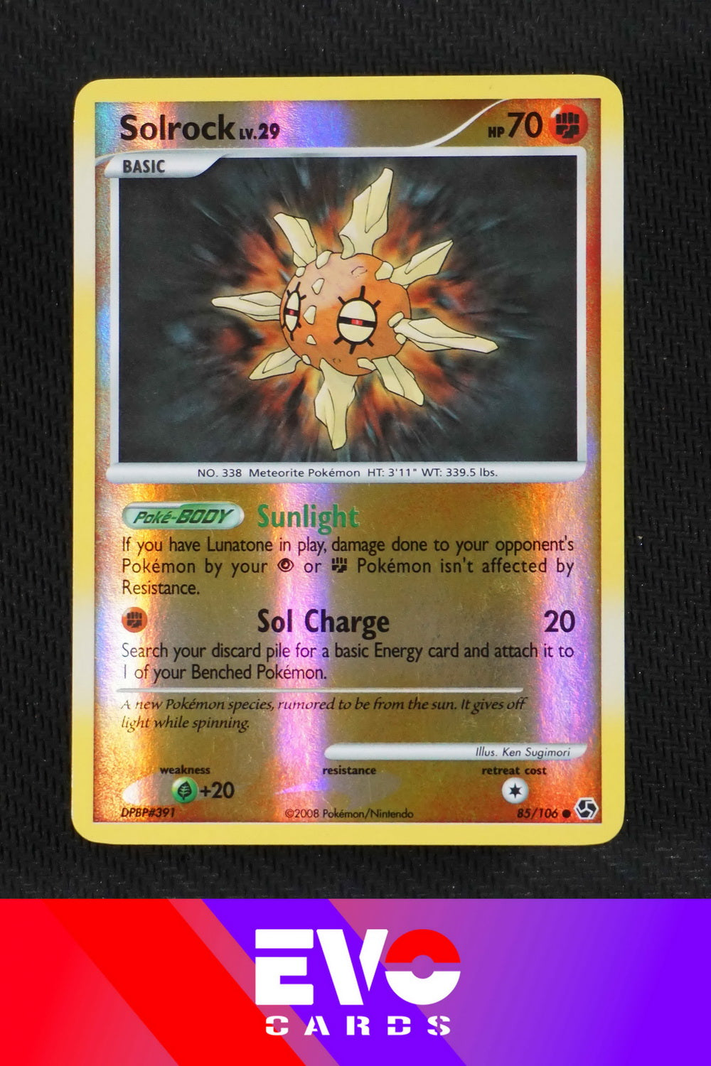 pokemon card solrock Solrock 85/106 Great Encounters - Reverse Holo