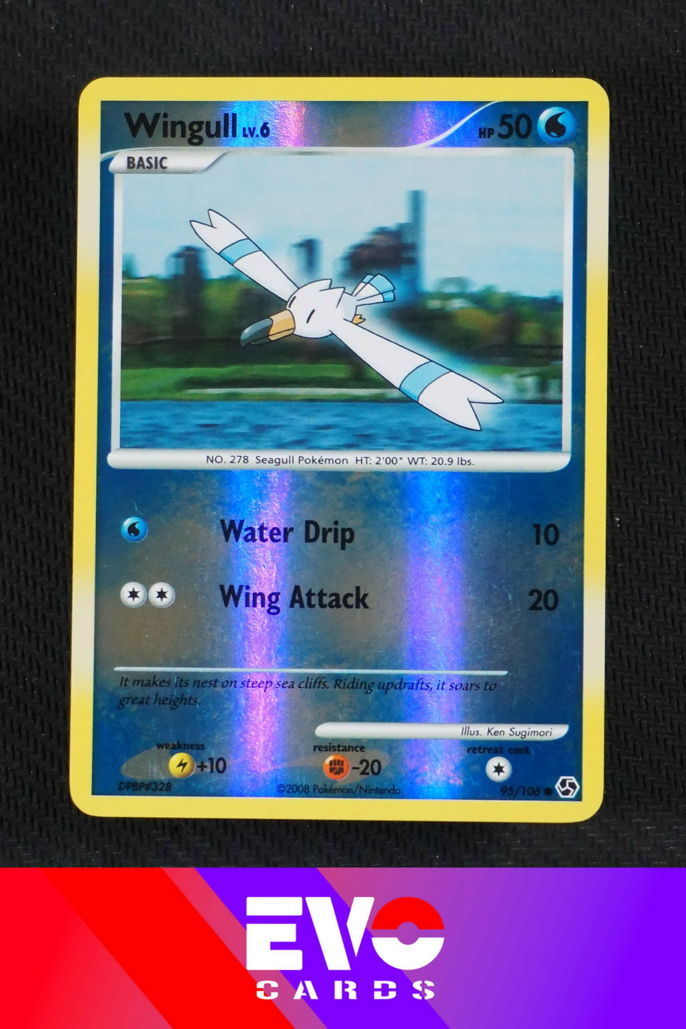 Wingull 95/106 - Great Encounters - Reverse Holo - Excellent