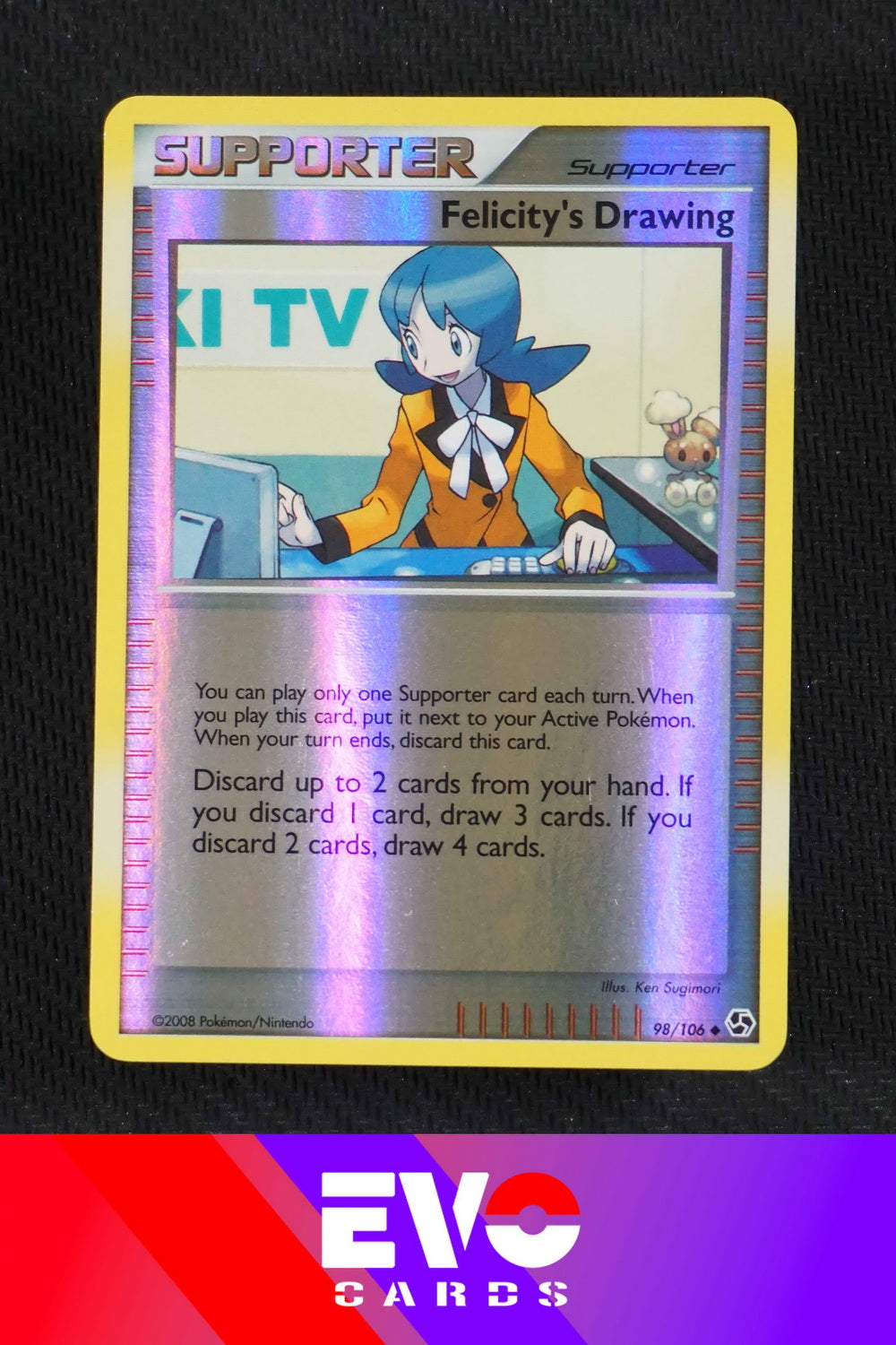 Felicity's Drawing 98/106 - Great Encounters - Reverse Holo - Very Good