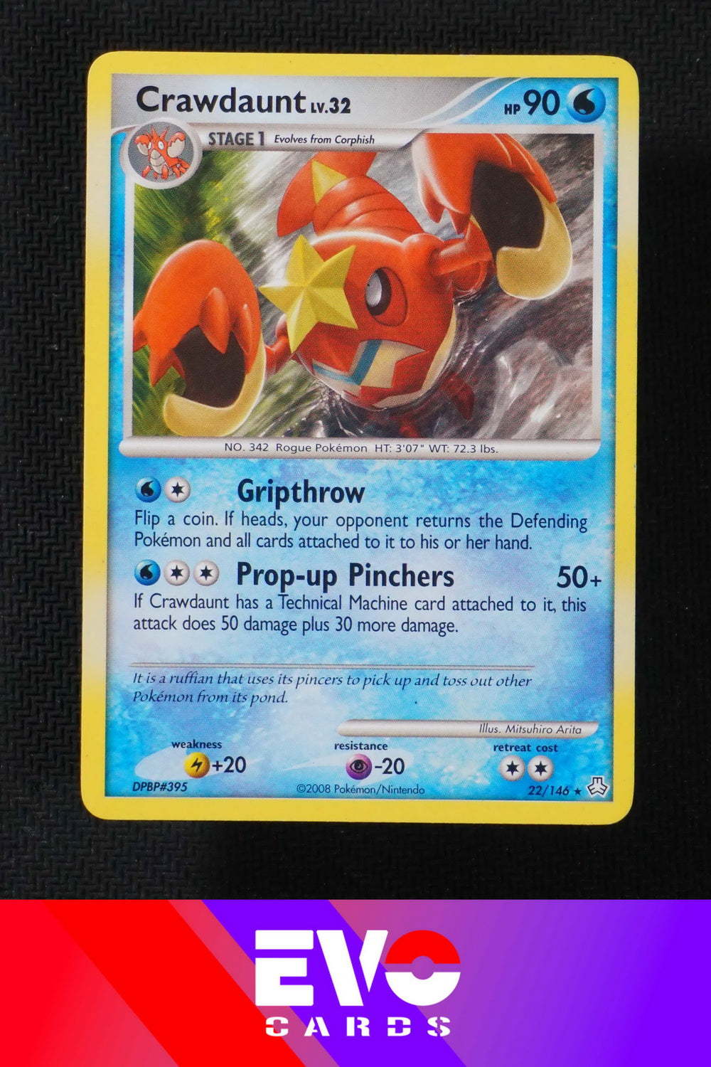 Crawdaunt 22/146 Legends Awakened - Near Mint