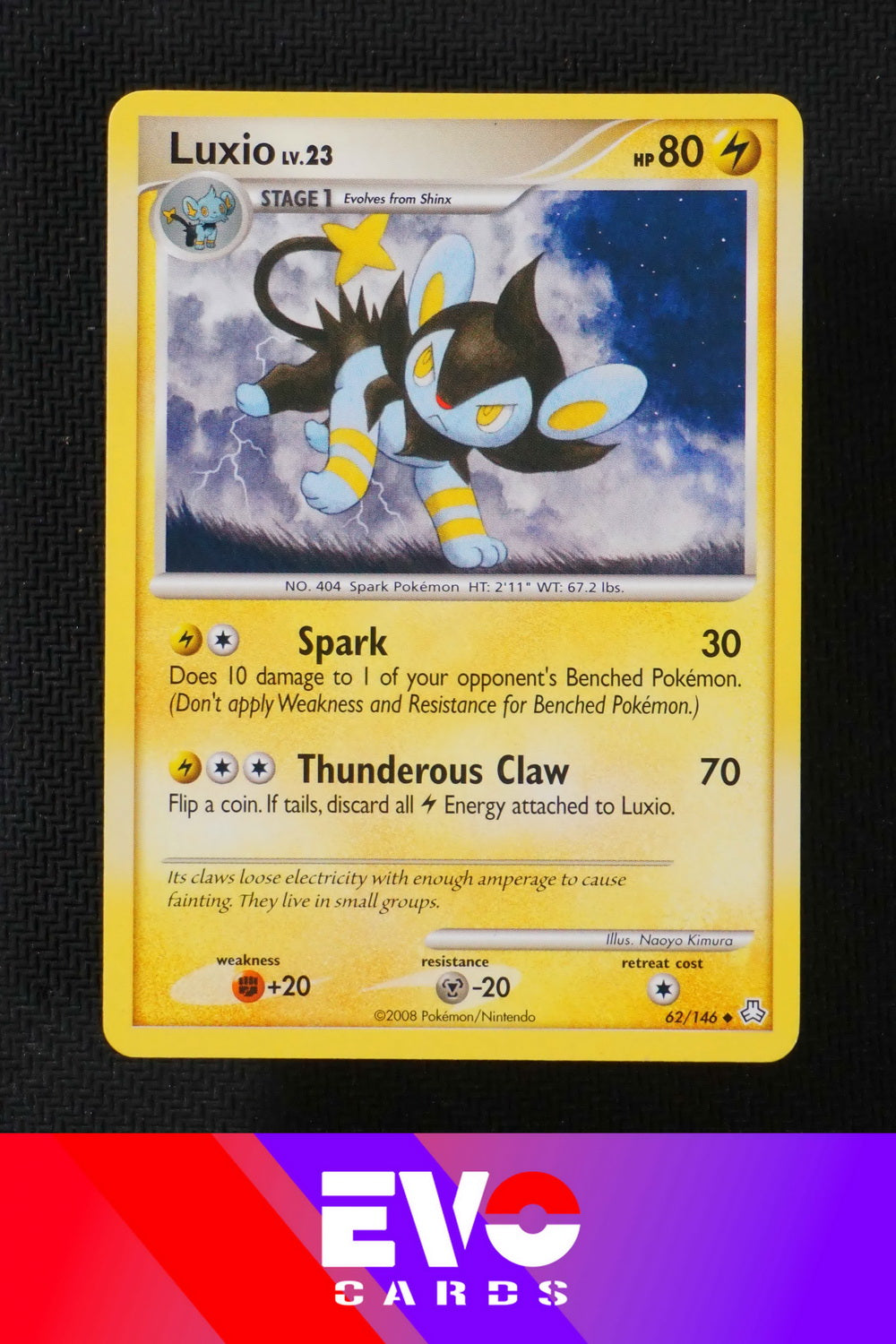 Luxio 62/146 Legends Awakened - Near Mint Luxio 62/146 Legends Awakened - Near Mint