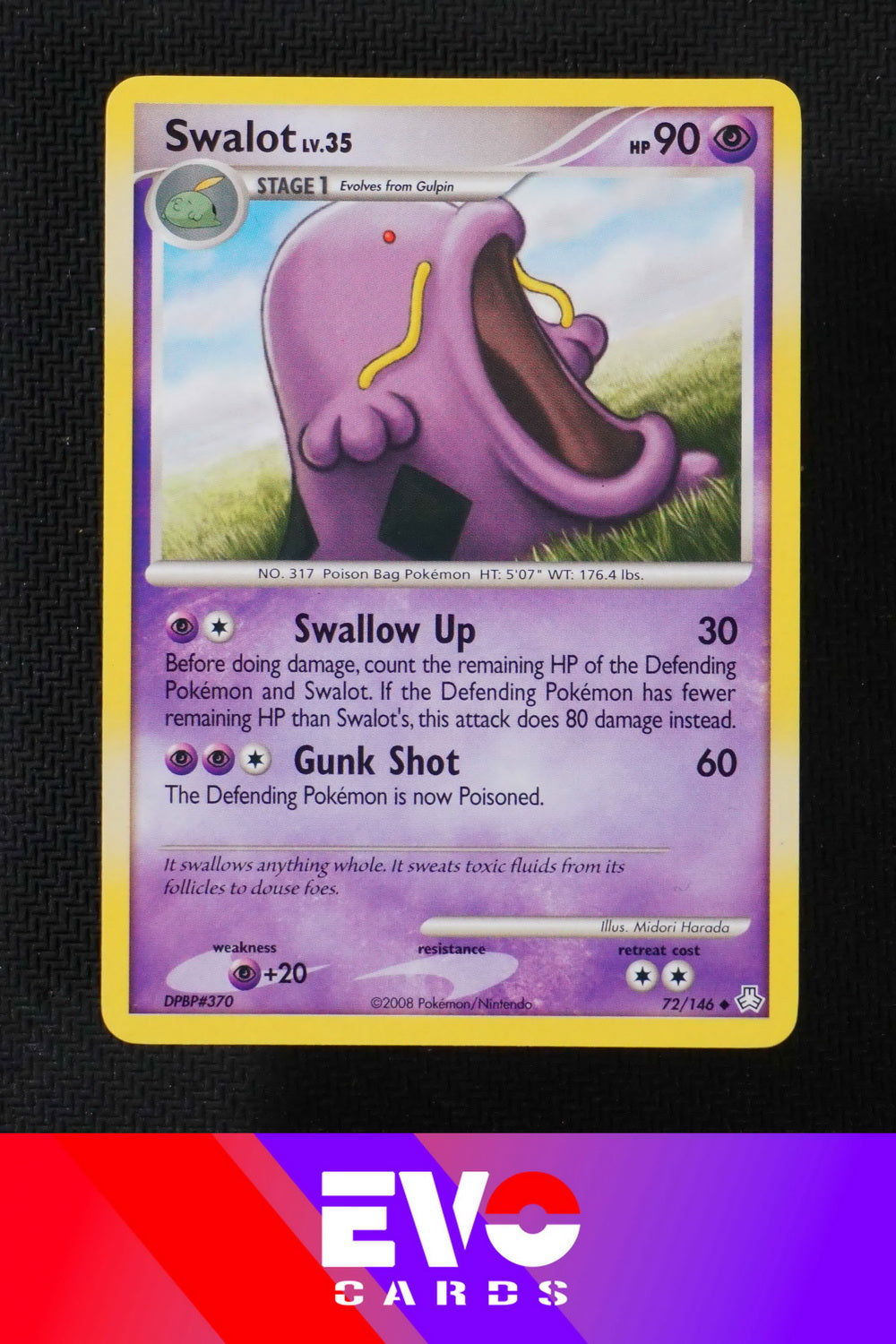 Swalot 72/146 Legends Awakened - Near Mint Swalot 72/146 Legends Awakened - Near Mint