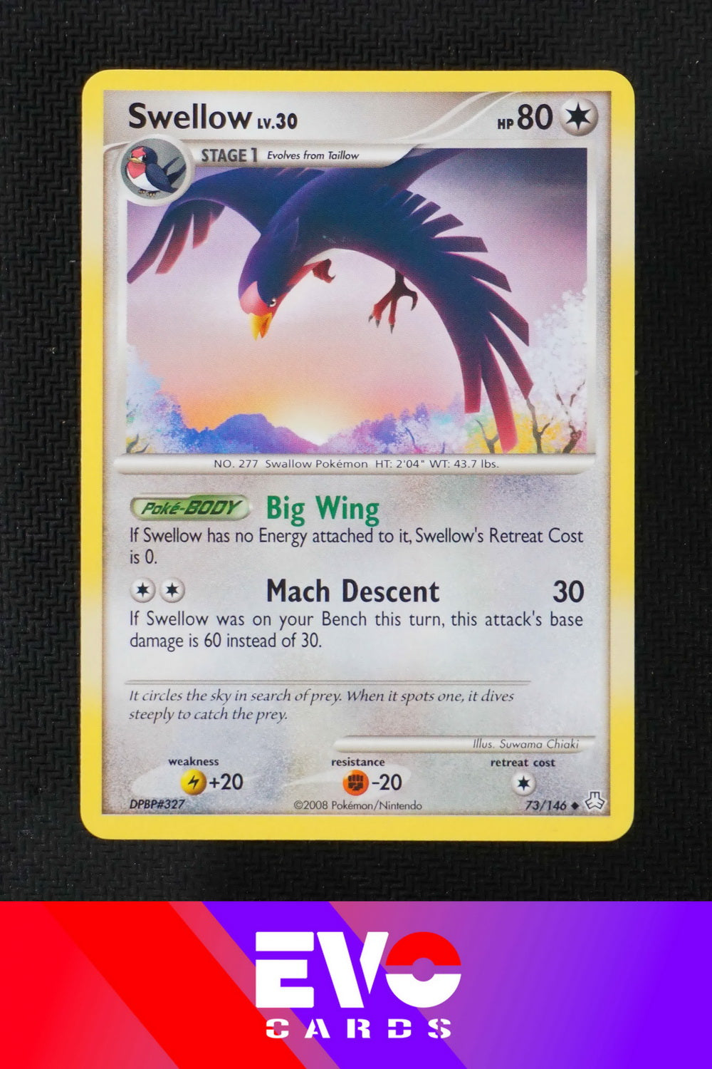 Swellow 73/146 Legends Awakened - Near Mint