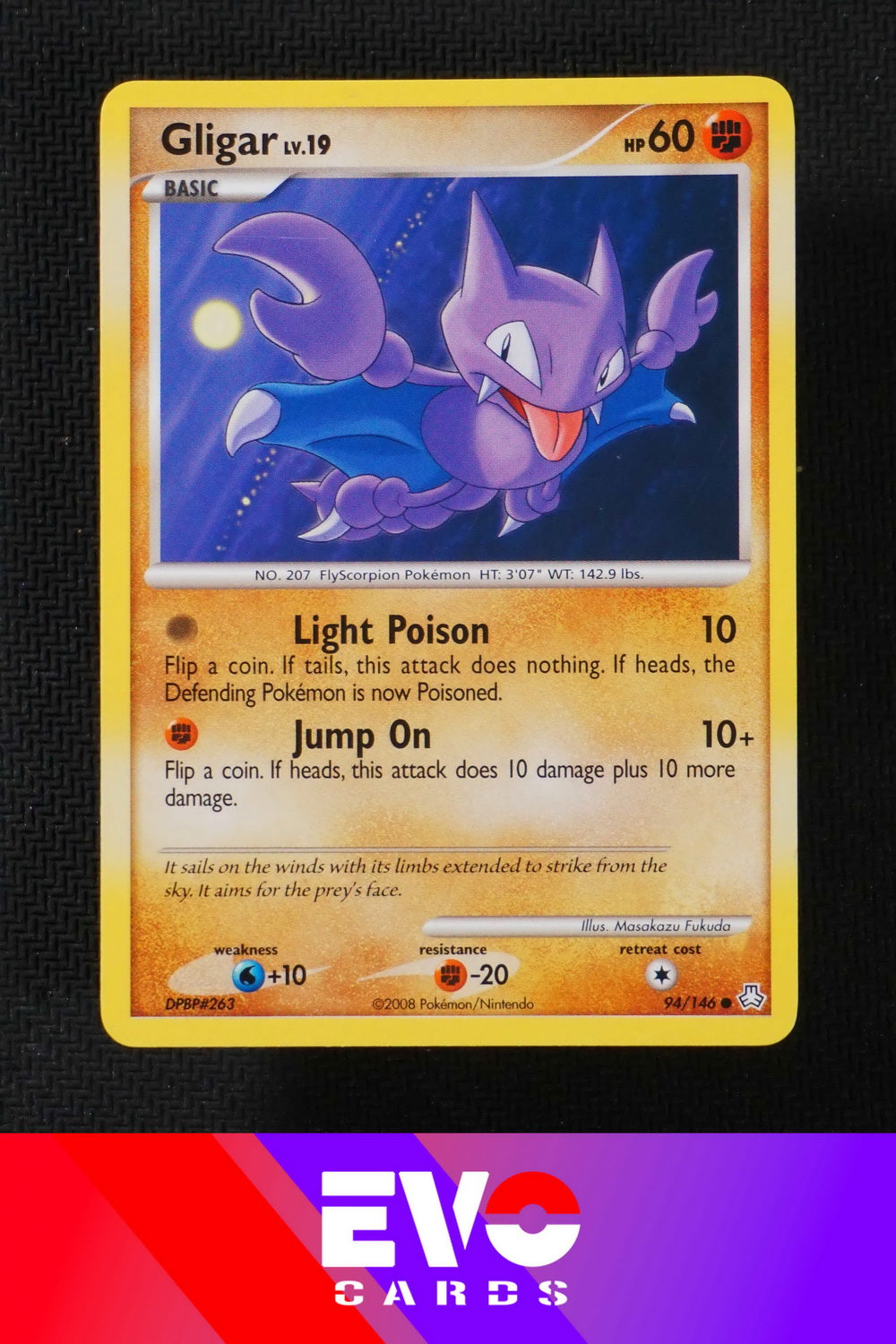 Gligar 94/146 Legends Awakened - Near Mint Gligar 94/146 Legends Awakened - Near Mint