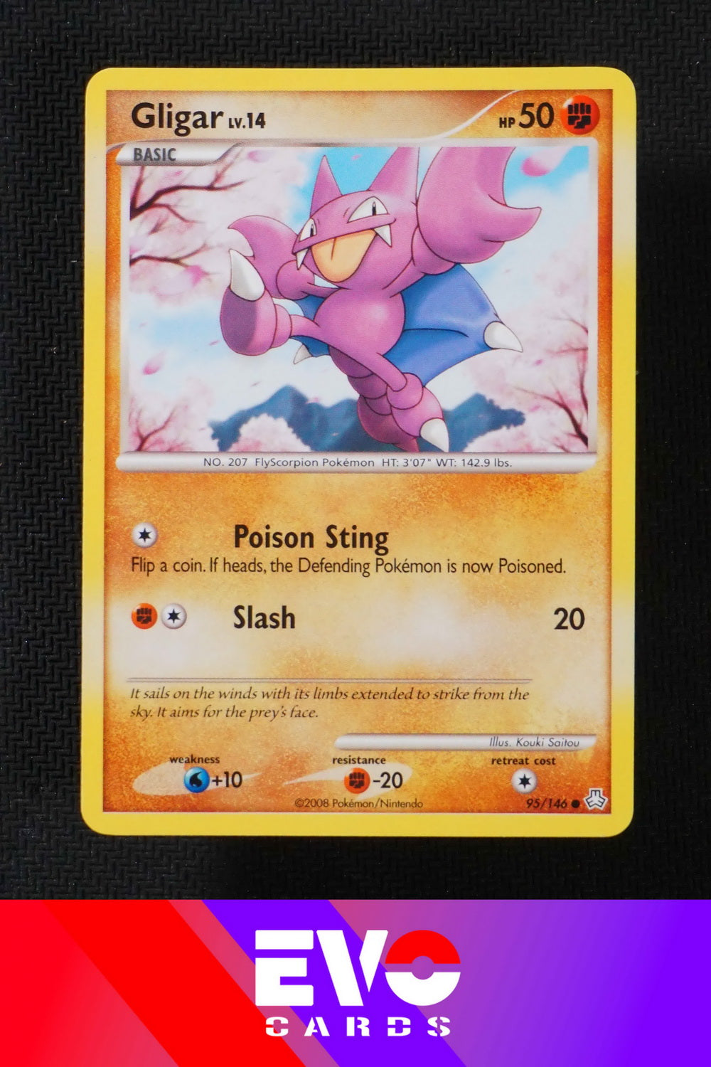 Gligar 95/146 Legends Awakened - Near Mint Gligar 95/146 Legends Awakened - Near Mint