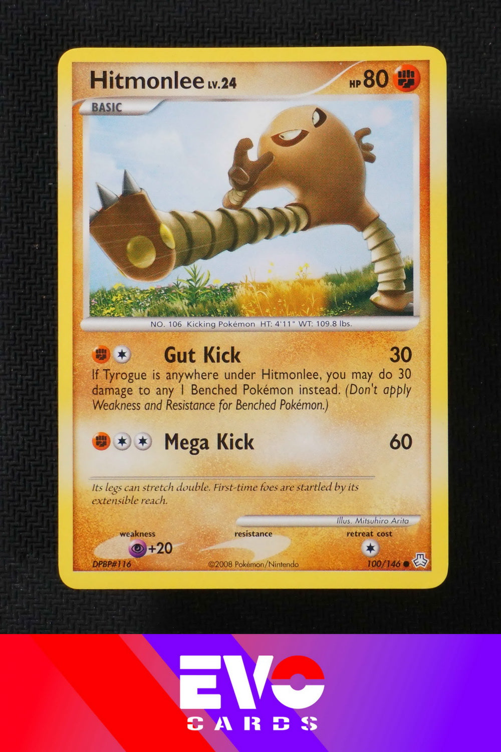 Hitmonlee 100/146 Legends Awakened - Near Mint