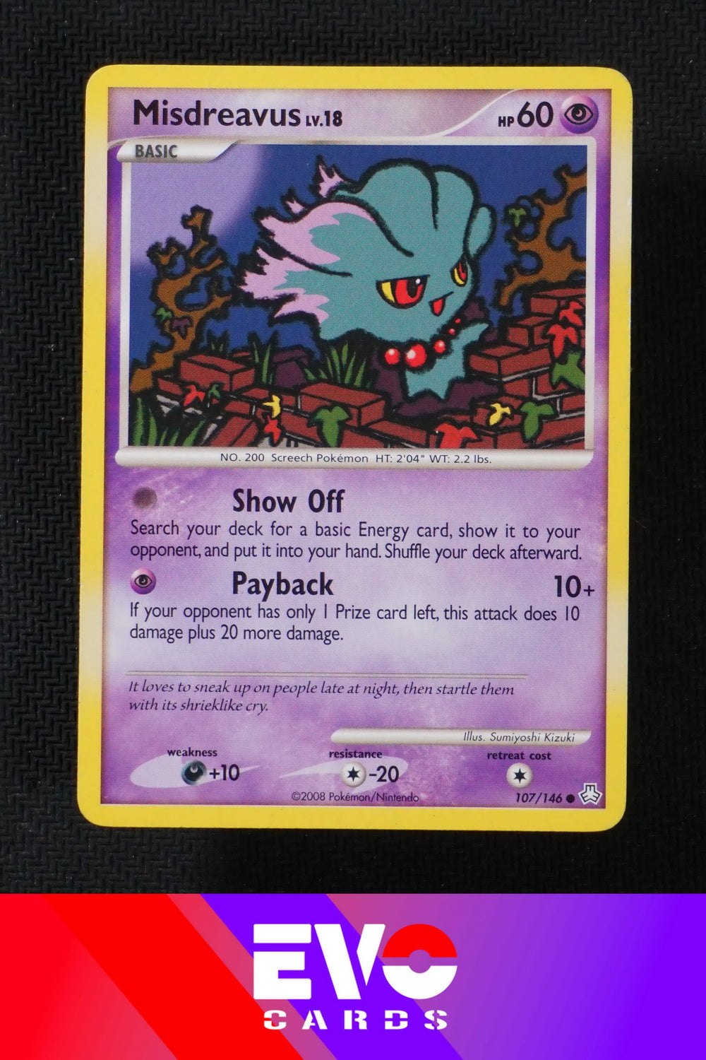 Misdreavus 107/146 Legends Awakened - Near Mint