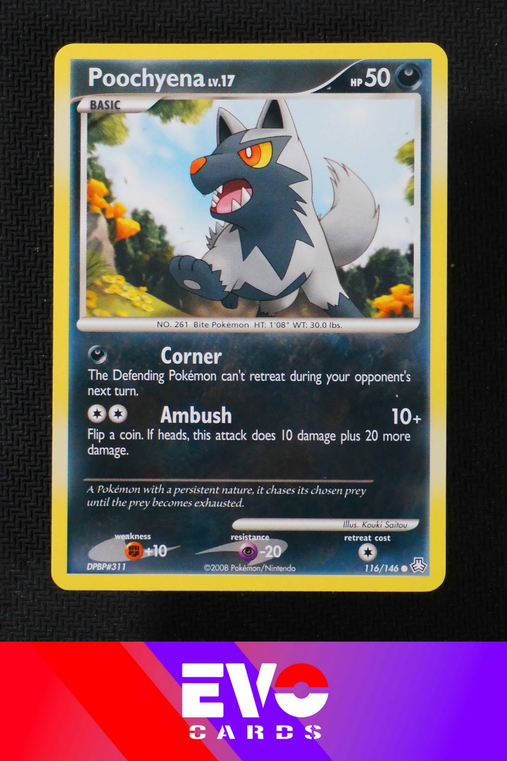 Poochyena 116/146 Legends Awakened - Near Mint Poochyena 116/146 Legends Awakened - Near Mint