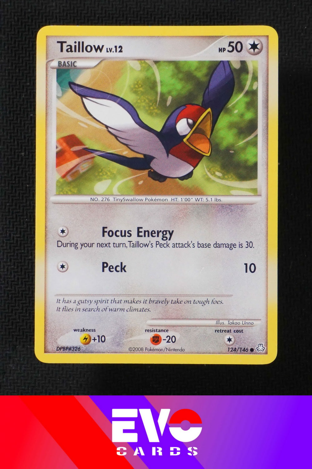 pokemon card taillow Taillow 124/146 Legends Awakened
